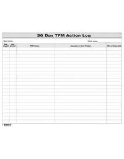 30 Day TPM Action Log