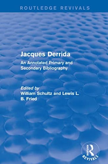 Jacques Derrida (Routledge Revivals)