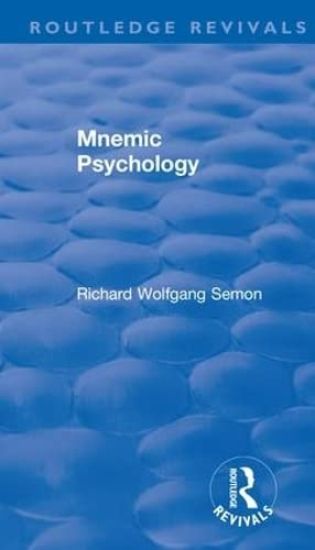 Revival: Mnemic Psychology (1923)