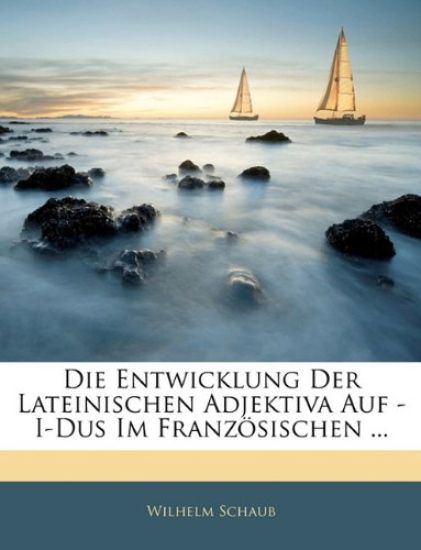 Die Entwicklung Der Lateinischen Adjektiva Auf -I-Dus Im Franzosischen ...