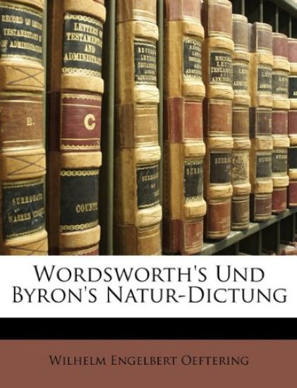 Wordsworth's Und Byron's Natur-Dictung