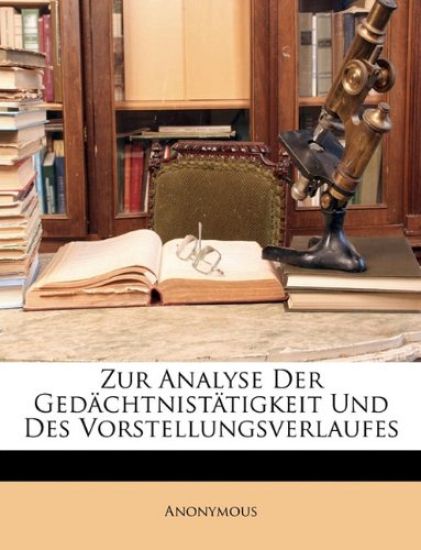 Zur Analyse Der Ged?chtnist?tigkeit Und Des Vorstellungsverlaufes