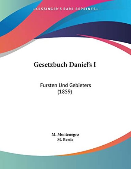 Montenegro, M: Gesetzbuch Daniel's I