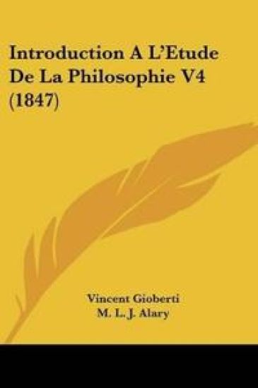 Introduction A L'Etude De La Philosophie V4 (1847)
