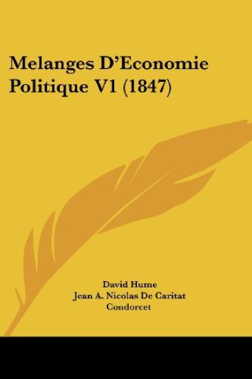 Melanges D'Economie Politique V1 (1847)