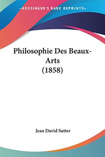 Philosophie Des Beaux-Arts (1858)
