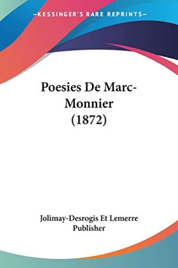 Poesies De Marc-Monnier (1872)