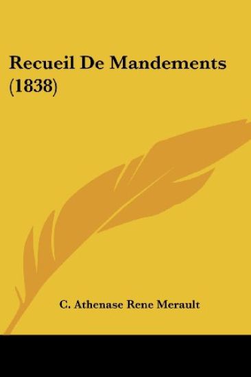 Recueil De Mandements (1838)