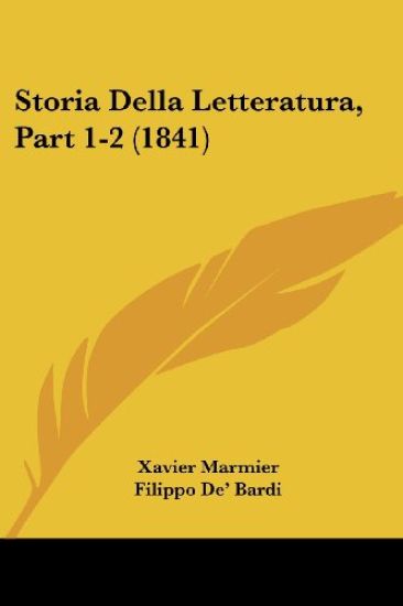 Storia Della Letteratura, Part 1-2 (1841)