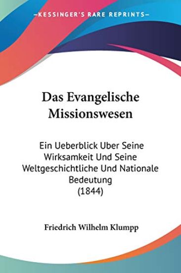 Klumpp, F: Evangelische Missionswesen