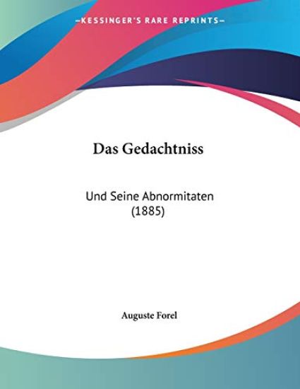 Forel, A: Gedachtniss