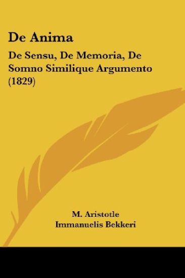 Aristotle, M: Anima