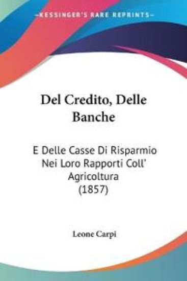 Del Credito, Delle Banche