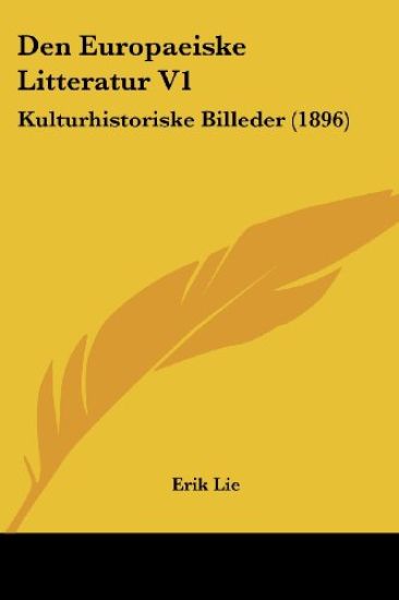 Den Europaeiske Litteratur V1