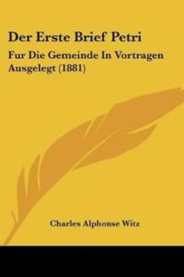 Witz, C: Erste Brief Petri