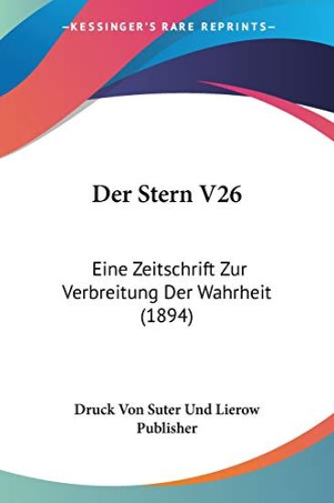 Druck Von Suter Und Lierow Publisher: Stern V26