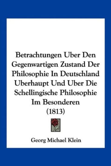 Klein, G: Betrachtungen Uber Den Gegenwartigen Zustand Der P