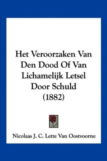 Het Veroorzaken Van Den Dood Of Van Lichamelijk Letsel Door Schuld (1882)