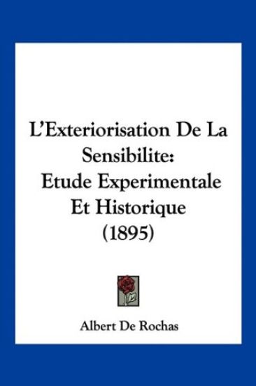 L'Exteriorisation De La Sensibilite