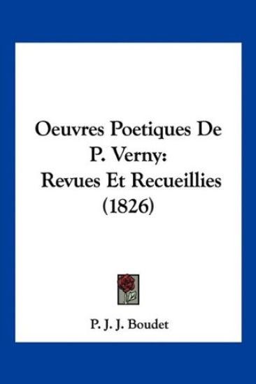 Oeuvres Poetiques De P. Verny