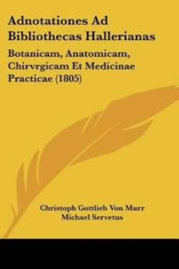 Adnotationes Ad Bibliothecas Hallerianas
