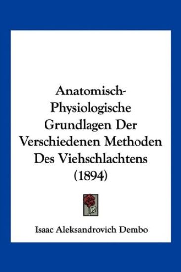Dembo, I: Anatomisch-Physiologische Grundlagen Der Verschied
