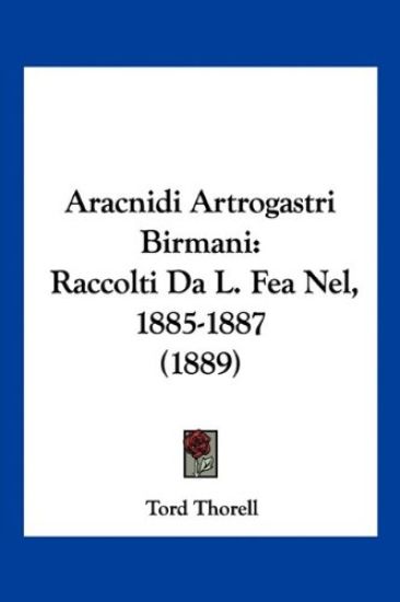 Aracnidi Artrogastri Birmani
