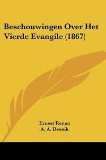 Beschouwingen Over Het Vierde Evangile (1867)