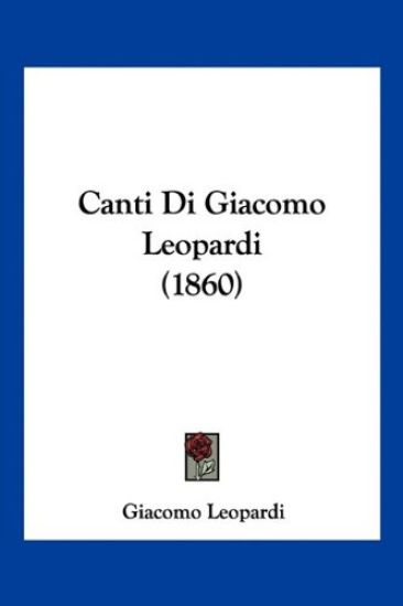 Canti Di Giacomo Leopardi (1860)