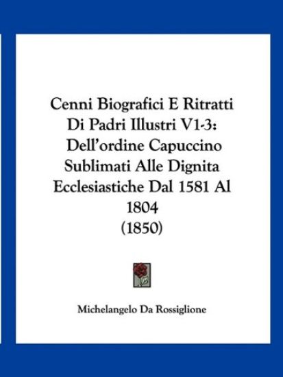 Cenni Biografici E Ritratti Di Padri Illustri V1-3