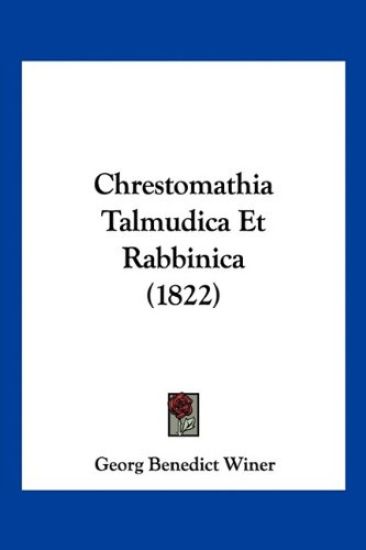 Chrestomathia Talmudica Et Rabbinica (1822)