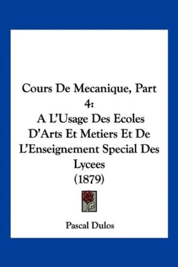 Cours De Mecanique, Part 4