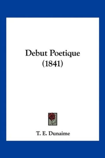 Debut Poetique (1841)