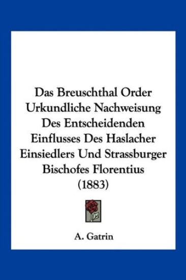 Gatrin, A: Breuschthal Order Urkundliche Nachweisung Des Ent