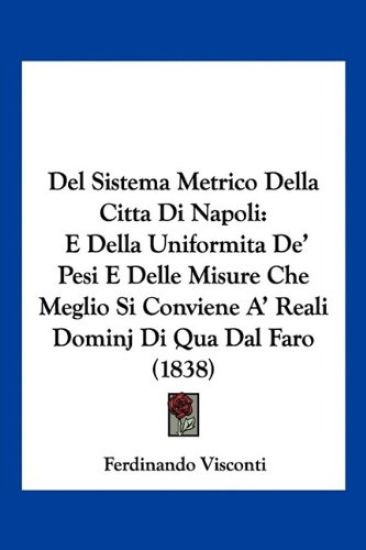 Del Sistema Metrico Della Citta Di Napoli