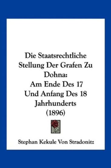 Stradonitz, S: Staatsrechtliche Stellung Der Grafen Zu Dohna