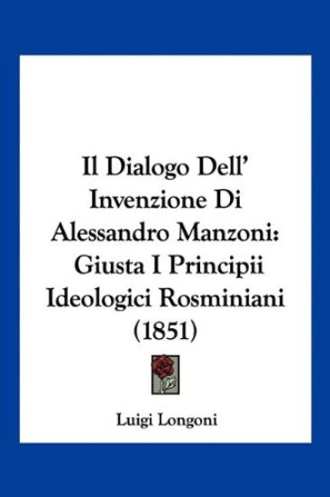 Il Dialogo Dell' Invenzione Di Alessandro Manzoni