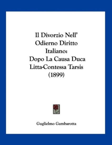 Il Divorzio Nell' Odierno Diritto Italiano
