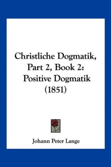 Lange, J: Christliche Dogmatik, Part 2, Book 2