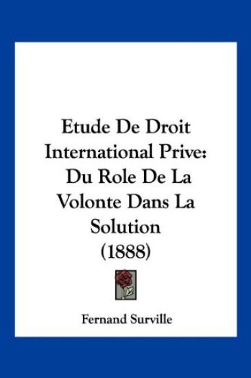 Etude De Droit International Prive
