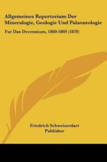 Friedrich Schweizerdart Publisher: Allgemeines Repertorium D