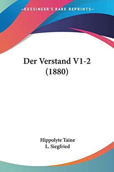 Taine, H: Verstand V1-2 (1880)