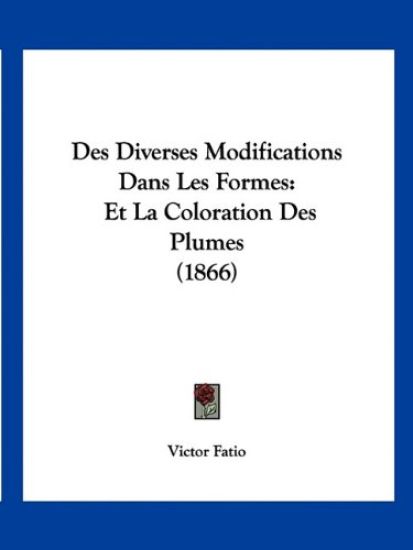 Des Diverses Modifications Dans Les Formes