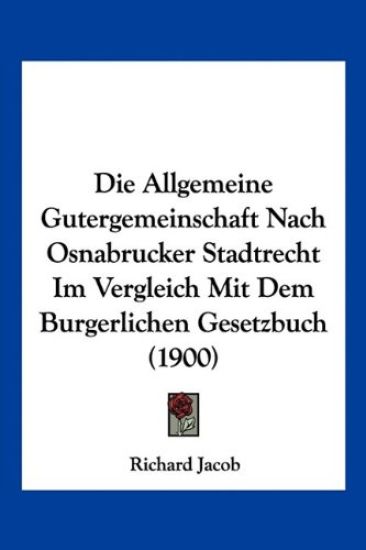Jacob, R: Allgemeine Gutergemeinschaft Nach Osnabrucker Stad