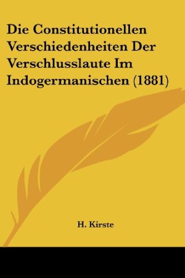 Kirste, H: Constitutionellen Verschiedenheiten Der Verschlus