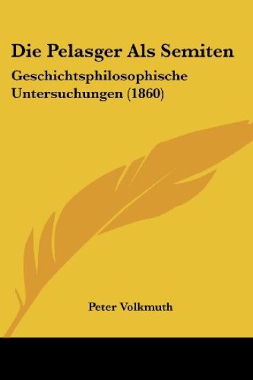 Volkmuth, P: Pelasger Als Semiten