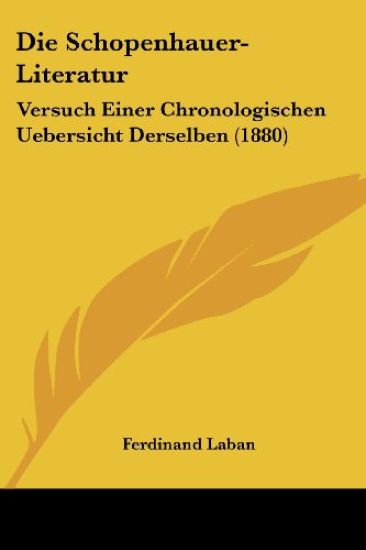 Laban, F: Schopenhauer-Literatur