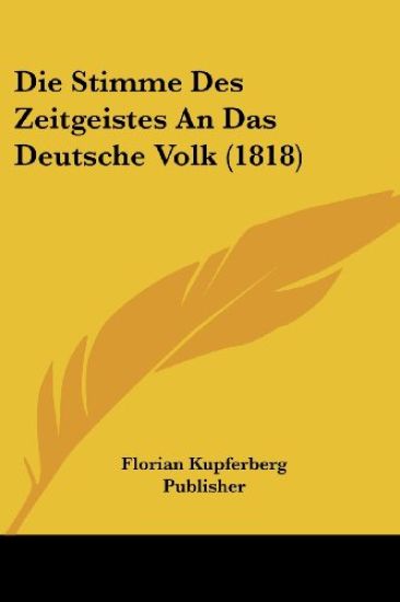 Florian Kupferberg Publisher: Stimme Des Zeitgeistes An Das