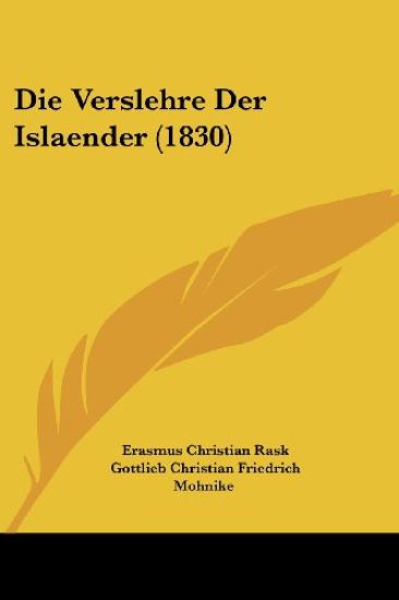 Rask, E: Verslehre Der Islaender (1830)