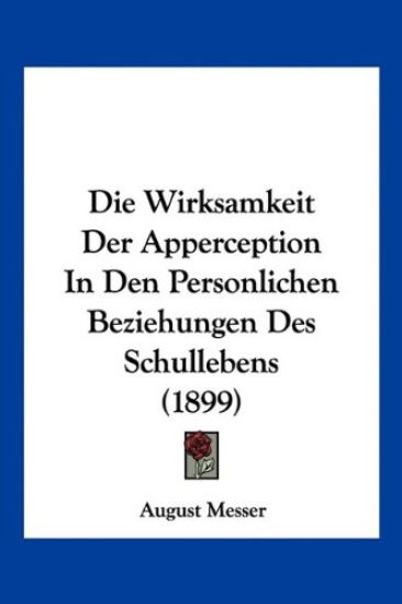 Messer, A: Wirksamkeit Der Apperception In Den Personlichen